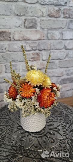 Мини букет из сухоцветов