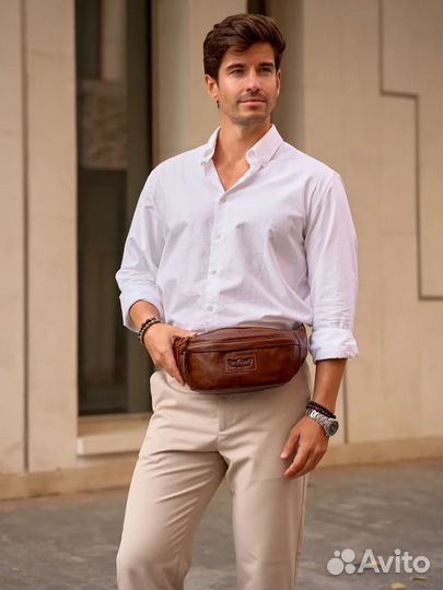 Сумка мужская из натуральной кожи