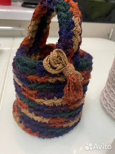 Корзинка вязаная