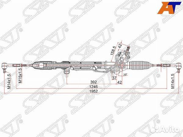 Рейка рулевая lexus GX470