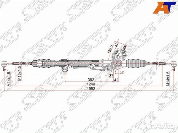 Рейка рулевая lexus GX470