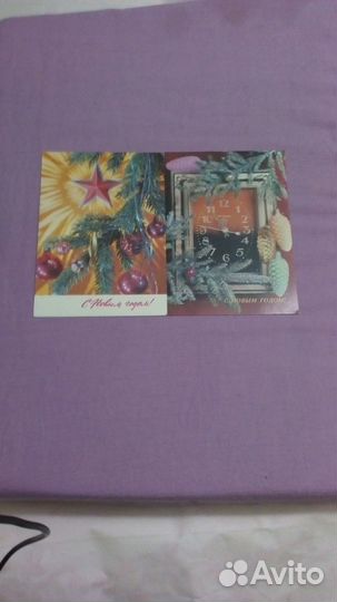 Новогодние открытки СССР по 15р