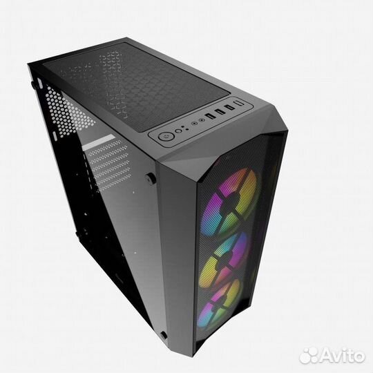 Компьютерный корпус Powercase rhombus X3 mesh LED
