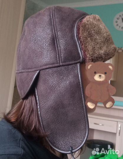 Шапка ушанка женская натуральный мех