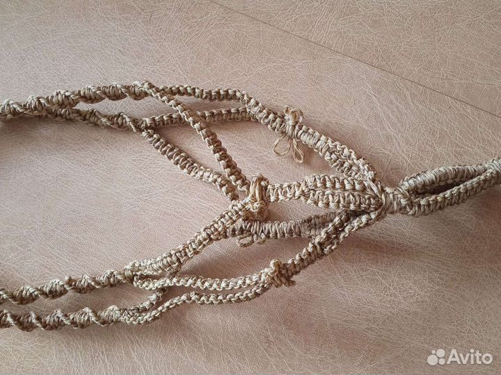 Кашпо для цветов подвесное. Макраме. Хендмейд