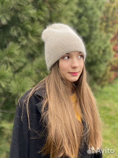 Шапка бини демисезонная молодежная женская