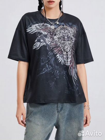 Футболка affliction type sk8