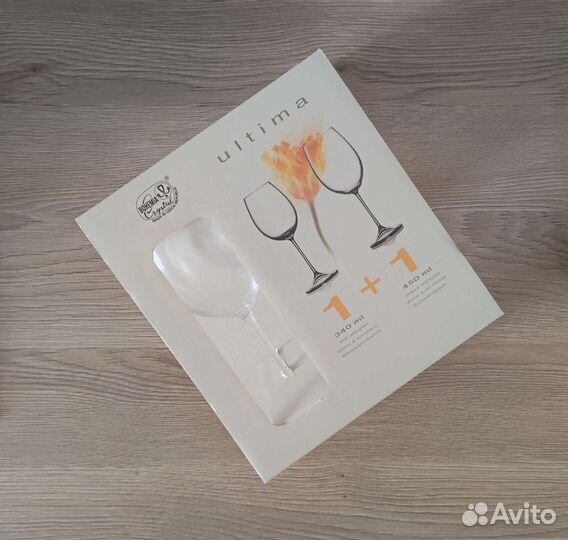 Новые в упаковке бокалы Bohemia