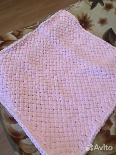 Плед детский вязаный ручная работа