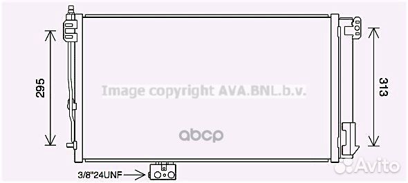 Конденсер MB SLK 07- 1.8 MS5696D Ava