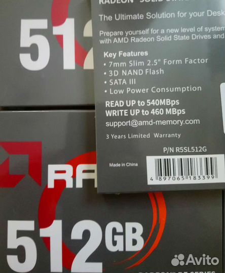 Ссд диск 512 гб с Windows 10 Pro