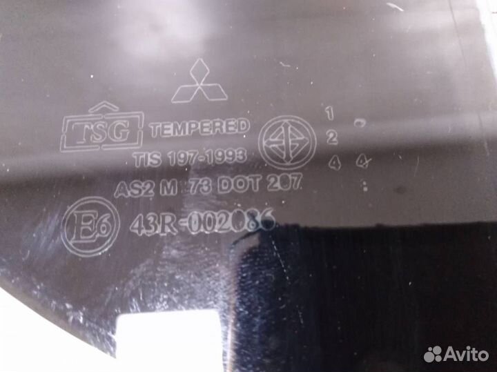 Стекло двери задней правой форточка Mitsubishi L20