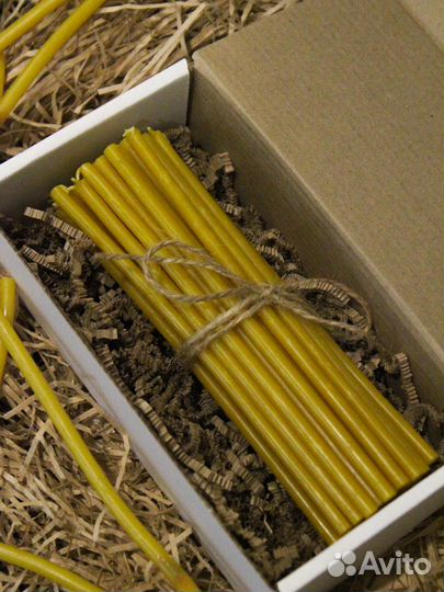 Свечи восковые натуральные 50 штук