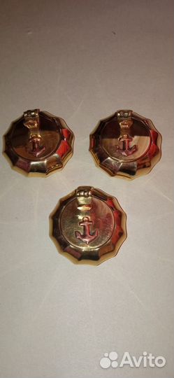 Карманная пепельница латунь