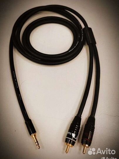 Межблочный кабель акустический Jack 3.5 2RCA 1,25м