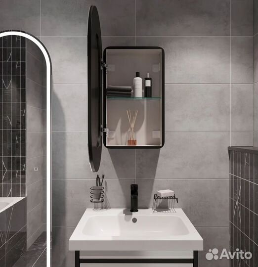 Зеркальный шкаф в ванную