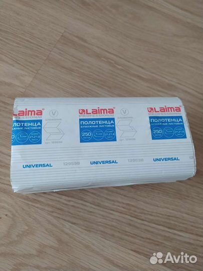 Бумажные полотенца листовые