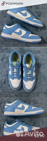 Кроссовки nike dunk low blue