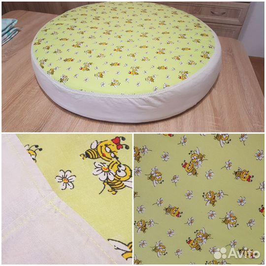 Простыни на детский круглый матрас