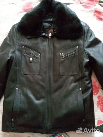 Кожаная куртка мужская