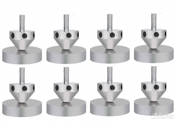 Шипы и диски из нержавейки для акустики (8+8 штук)