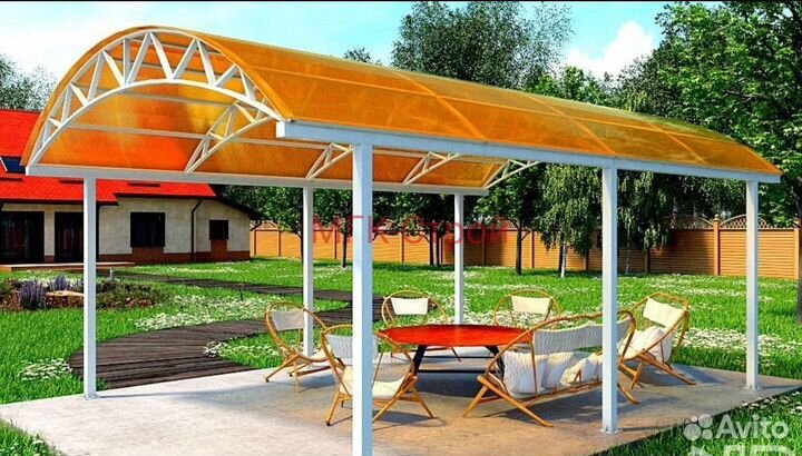 Навес для дачи