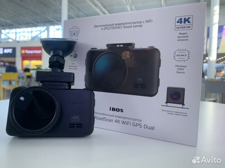 Видеорегистратор ibox Roadscan 4k WiFi GPS Dual