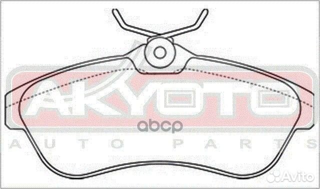 Колодки тормозные дисковые передние AKD-0206 AK
