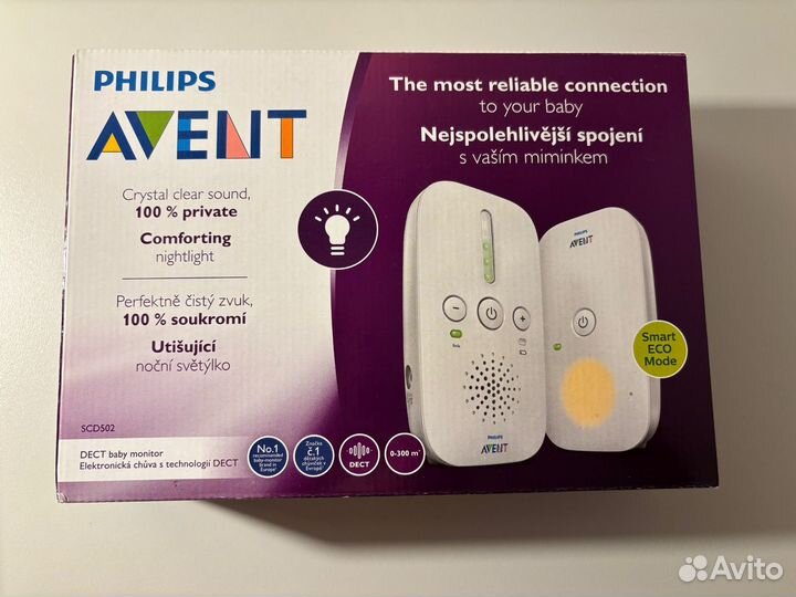 Радионяня philips avent scd 502