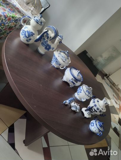 Гжель СССР посуда