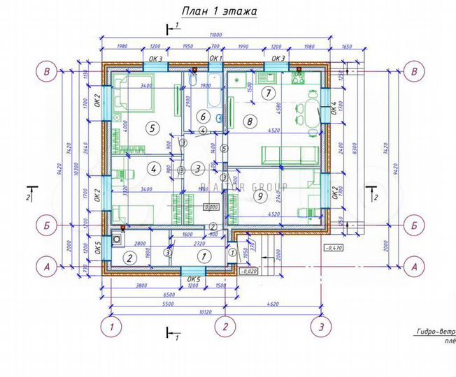 Дом 100 м² на участке 10,5 сот.