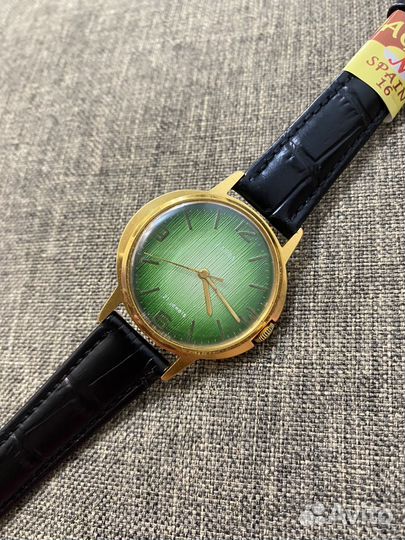 Часы мужские СССР Заря позолоченные Au10