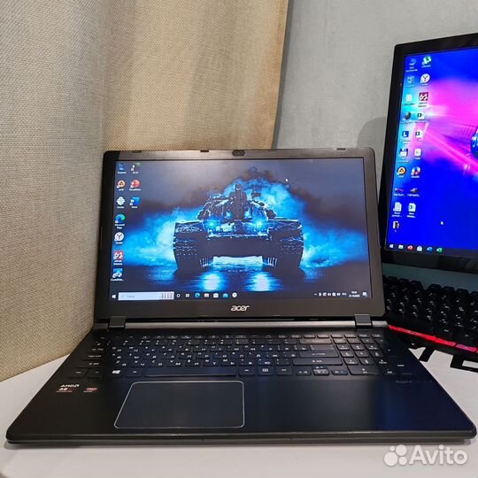 Тонкий ноутбук Acer SSD RAM12GB 2 видеокарты