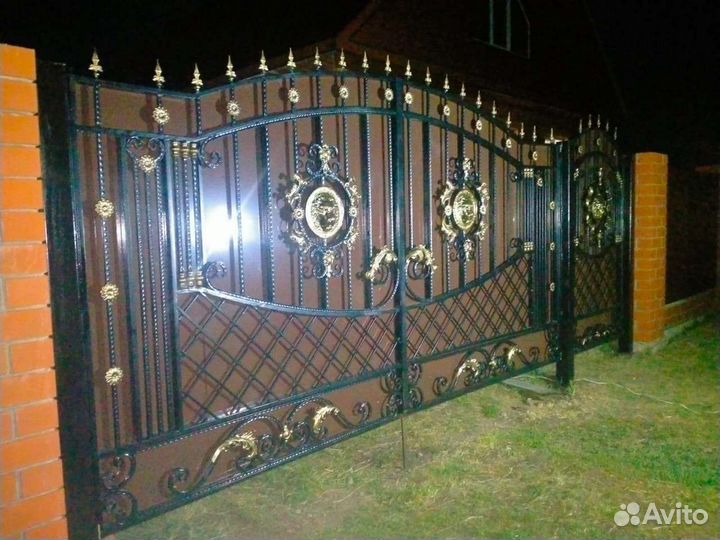 Ворота кованые