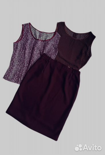 Вещи пакетом 50 52 р весна лето офисные