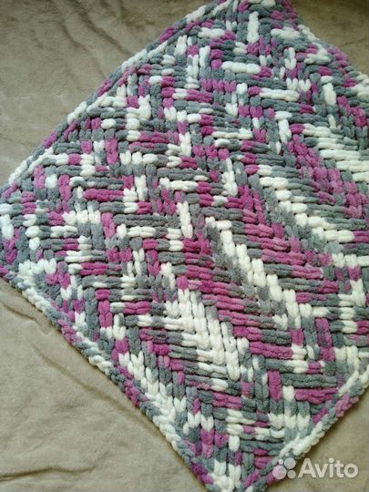 Плед из ализе пуффи