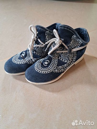 Джинсовые полусапожки