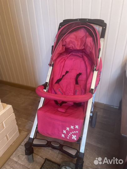 Коляска прогулочная dayphin розовая