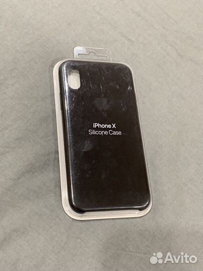 iPhone X оригинальный чехол Silicone Case Black