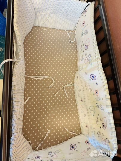 Комплект бортиков с одеялом в детскую кровать