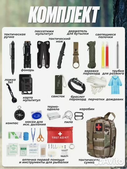 Набор для выживания , тревожный чемоданчик