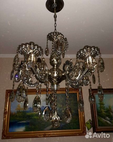 Люстра потолочная хрустальная новая/326577/5