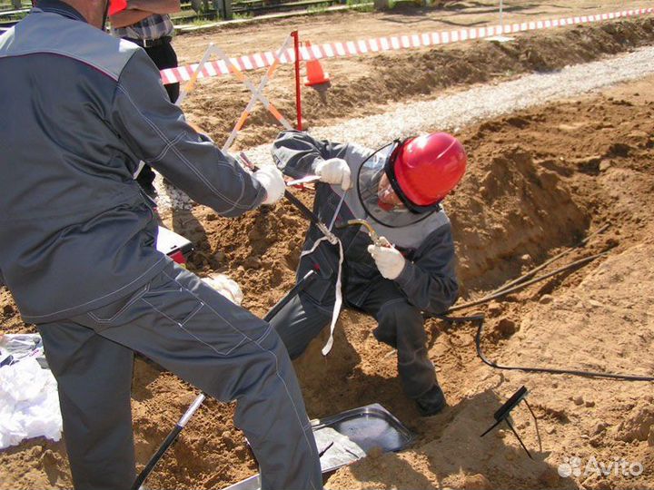 Монтаж кабельных муфт. Ремонт кабеля