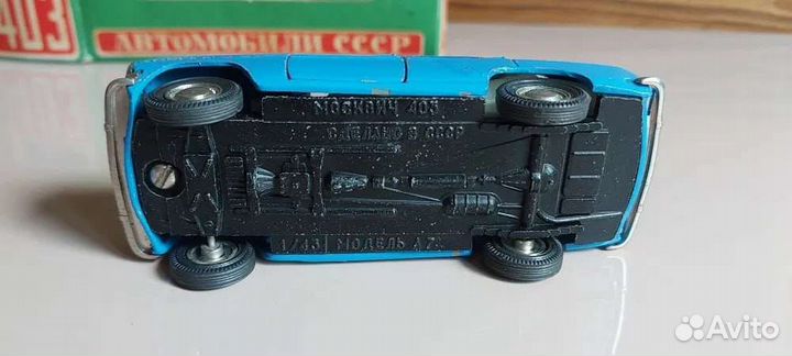 Модель Москвич 403 А7 сделано в СССР 1977 год