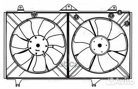 Вентилятор радиатора toyota camry XV30 01- 2.0I