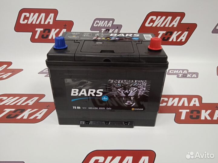 Аккумулятор Bars Asia 75Ач 640А
