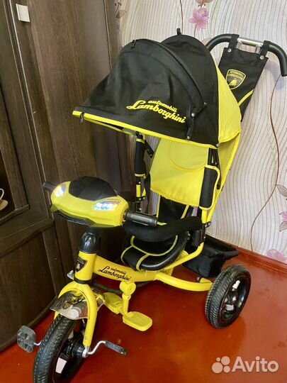 Детский велосипед ламборджини трехколесный