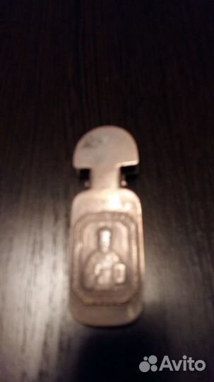 Зажим для денег серебряный