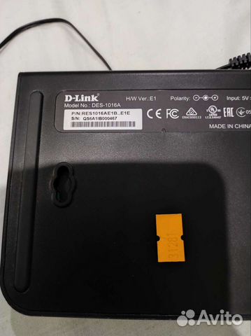 Коммутатор D-link DES-1016A/E1B