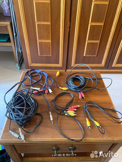 Провода и переходники тюльпаны и Luxmann